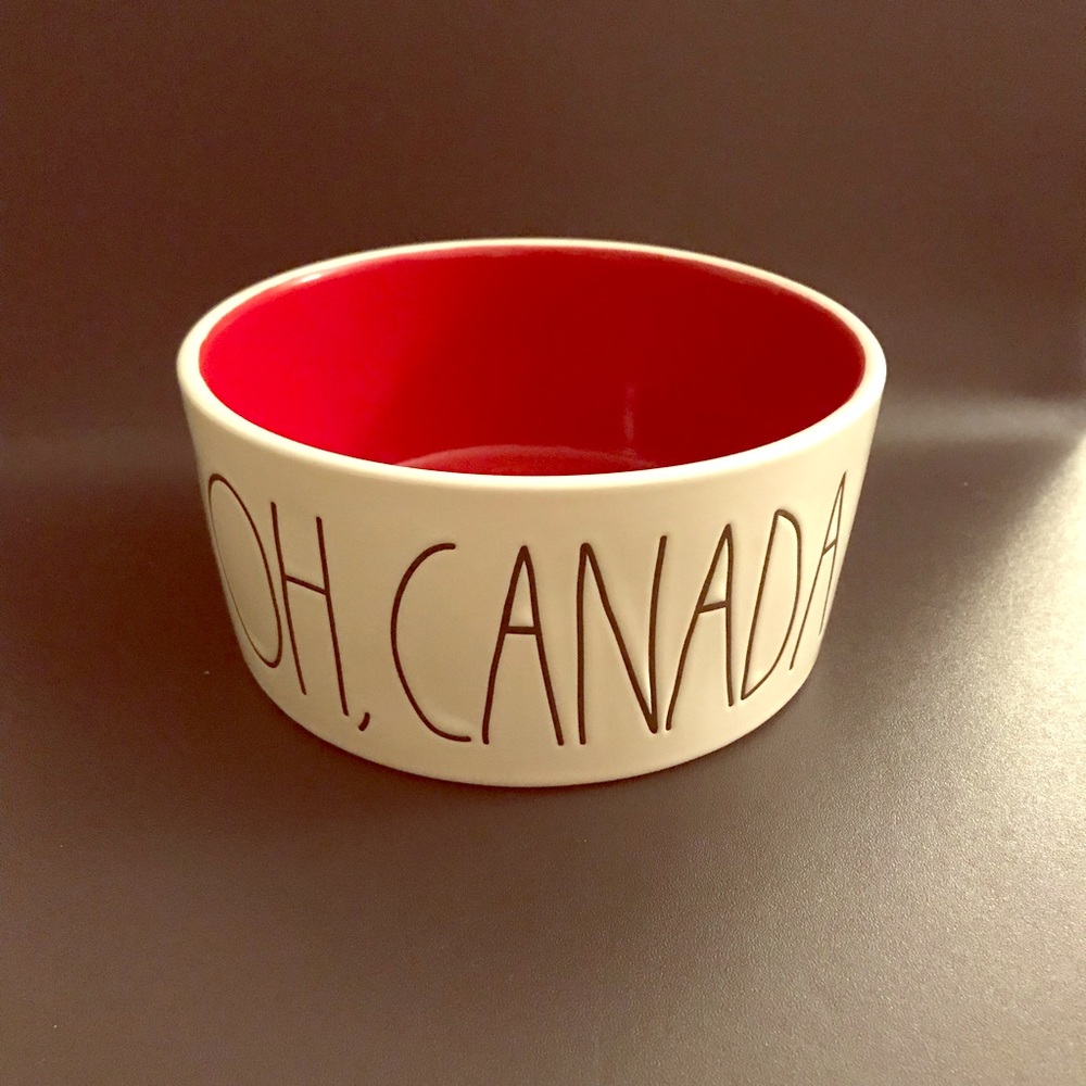 Rae Dunn Oh, Canada Dog Bowl (Canadian Release)